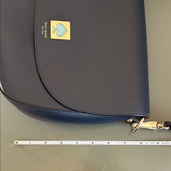 Kate Spade  ♠️ Midnight Blue Leather Crossbody Bag - Picture 10 of 11
